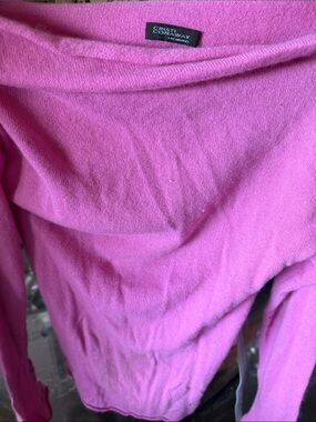 Bright Pink 100% Cashmere Sweater